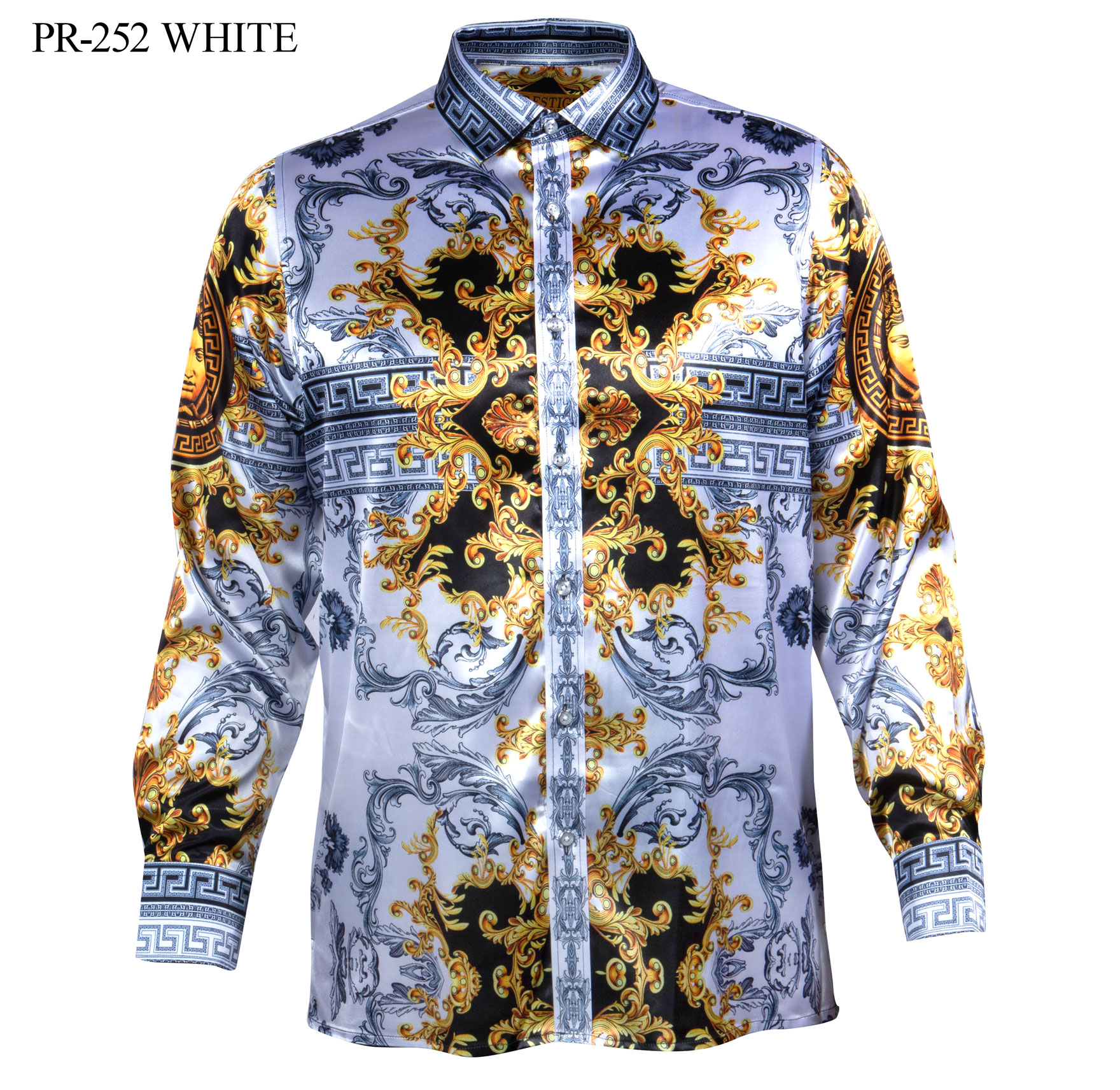 Men's Luxury Shirt - AIUPR-252 white gold