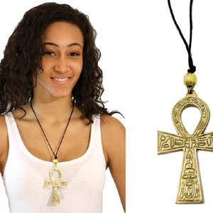 Brass Ankh Necklace : XL (4")
