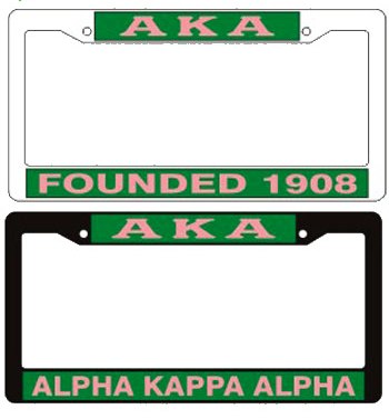 Alpha Kappa Alpha Plastic License Pl