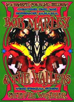 Bob Marley & Stevie Wonder; Kingston; Jamaica; 1975