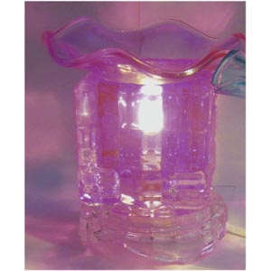 Electric Glass Oil Burner : Purple