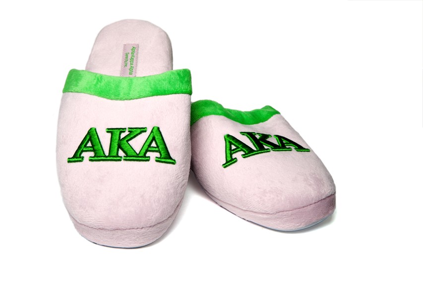 Alpha Kappa Alpha slippers, house shoes