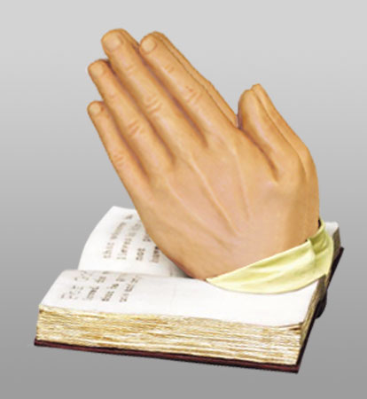 Sacred Moments-Praying Hands with Bible