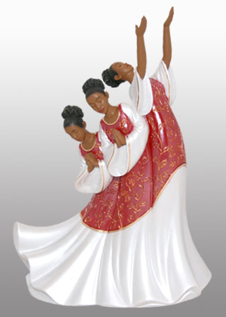 Praise Dancers-Giving Praise in red