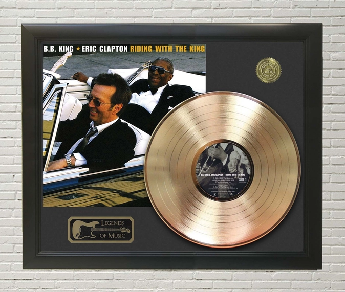 Riding with the King Framed Gold Lp Display- BB King