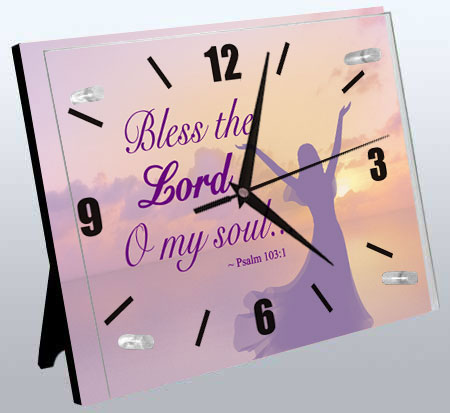 Religious Clock: Psalm 103:1/Woman