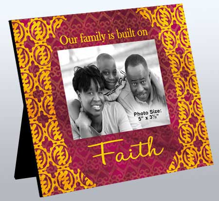 Pic Frame: Family built on Faith