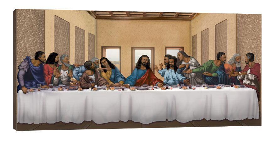 Insp Giclee: Lord's Supper-18x9"