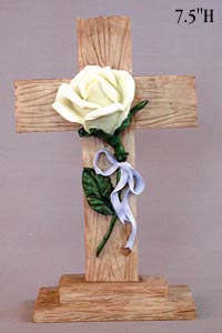 Cross Rose cross with base