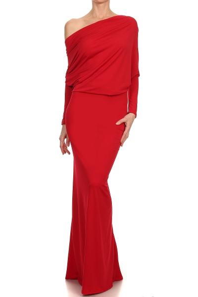 All Eyes On Me Collection-full length maxi dress-red