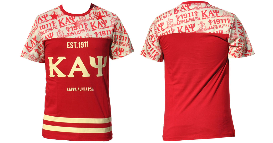 Kappa Alpha Psi apparel-Sublimination T shirt
