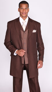Milano Mens Church Suit-3106V-BR