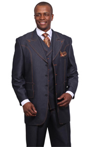 Milano Mens Church Suit-5608BLU