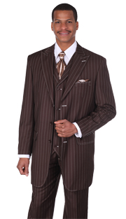 Milano Mens Church Suit-5903V-BR
