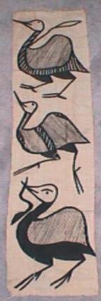 Korhogo Mud Cloth Strip Painting