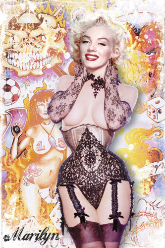Marilyn: Lace Corset & Graffiti Marilyn: Lace Corset & Graffiti