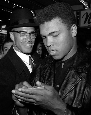 Muhammad Ali and Malcolm X, NYC, March 1, 1964