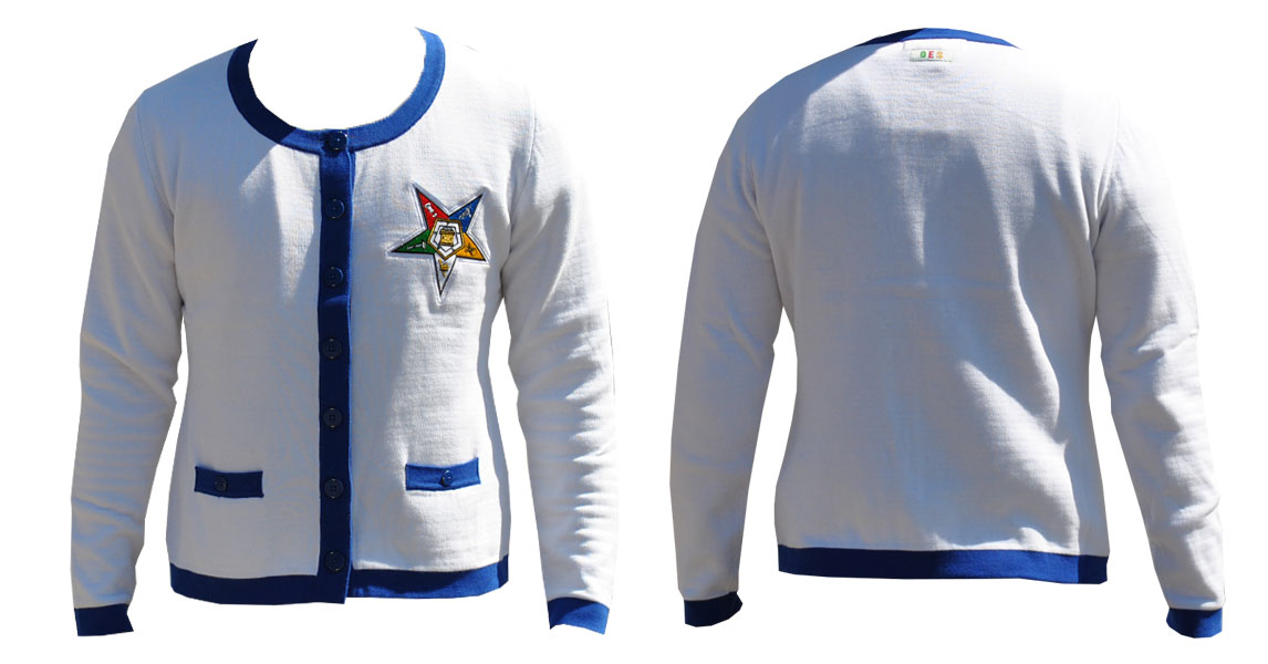 OES - Order of the Eastern Star apparel-Heavy Cardigan