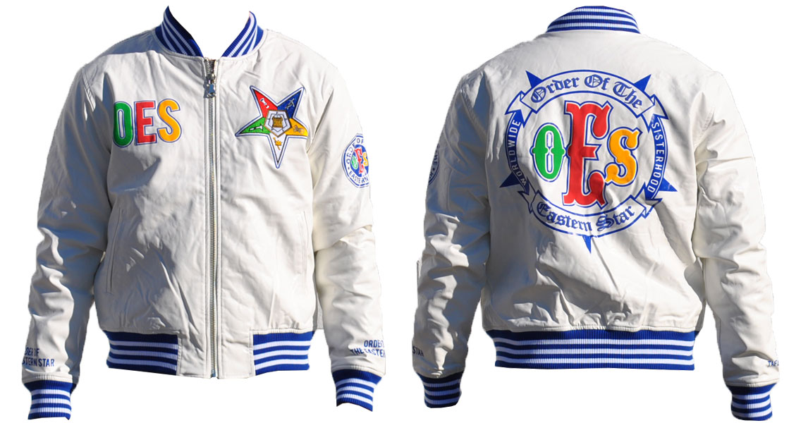 OES - Order of the Eastern Star apparel-Oes leather jacket