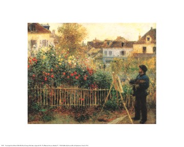 Monet Painting in His Garden at Argenteuil; 1873