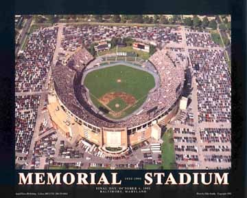 Memorial Stadium; Final Orioles Game - Baltimore; Maryland