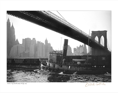 Fulton Tug Boat; Brooklyn Bridge; 1920