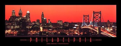 Philadelphia; Pennsylvania - Red Sky