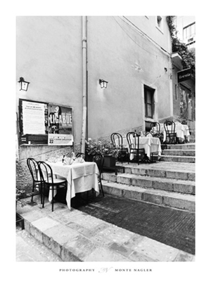 Tables on the Steps; Taormina; Sicily