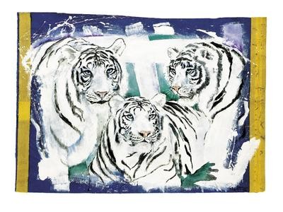 Three White Tigers