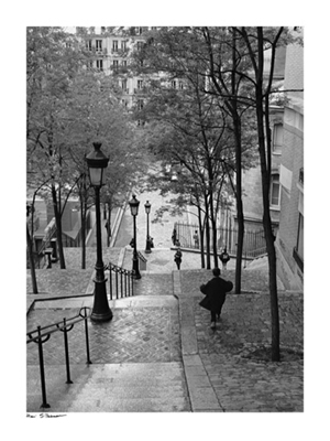 Escaliers a Montmartre; Paris