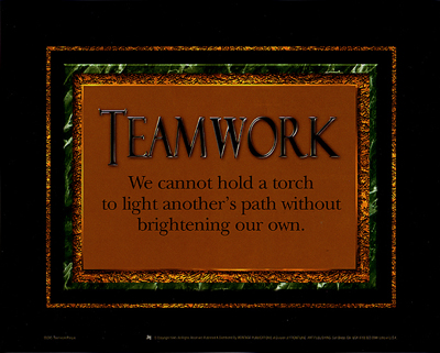 Teamwork Plaque