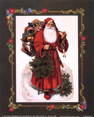 Santa Claus with Tree & Toys