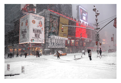Blizzard on Times Sqaure; 2006