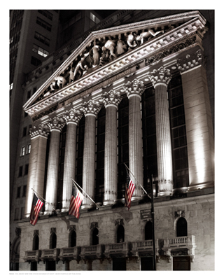 New York Stock Exchange at Night *