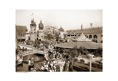 Luna Park; Coney Island; 1905 (sepia)