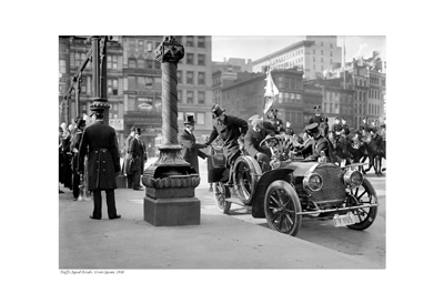 Traffic Squad Parade; Union Square; 1908