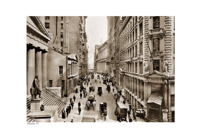 Wall Street; 1911 (sepia)