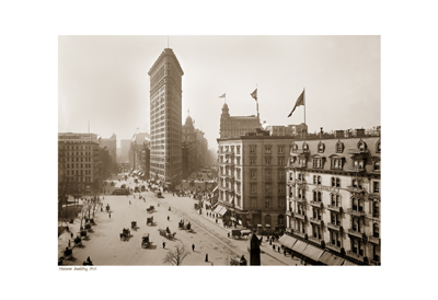 Flatiron Building; 1910 (sepia)