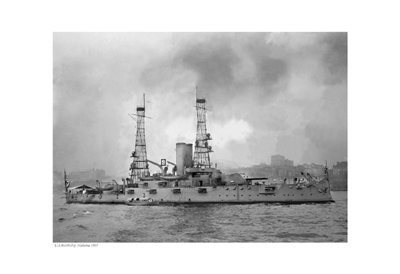 US Battleship Alabama; 1905