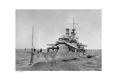 USS Indiana; 1907