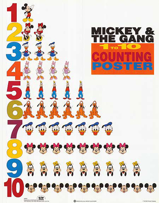 Mickey & Friends: 1 to 10 Counting