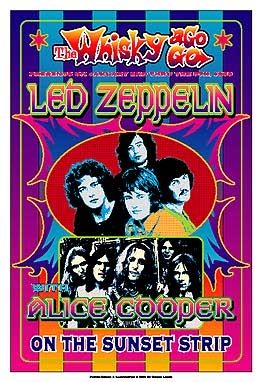 Led Zeppelin & Alice Cooper; 1969: Whisky-A-Go-Go; Los Angeles