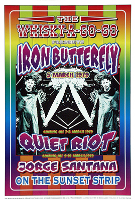 Iron Butterfly & Quiet Riot; 1979: Whisky-A-Go-Go; Los Angeles