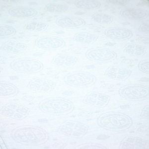 African Brocade Fabric 30 Yards : White