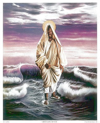 Christ Walking the Water by Alan Hicks