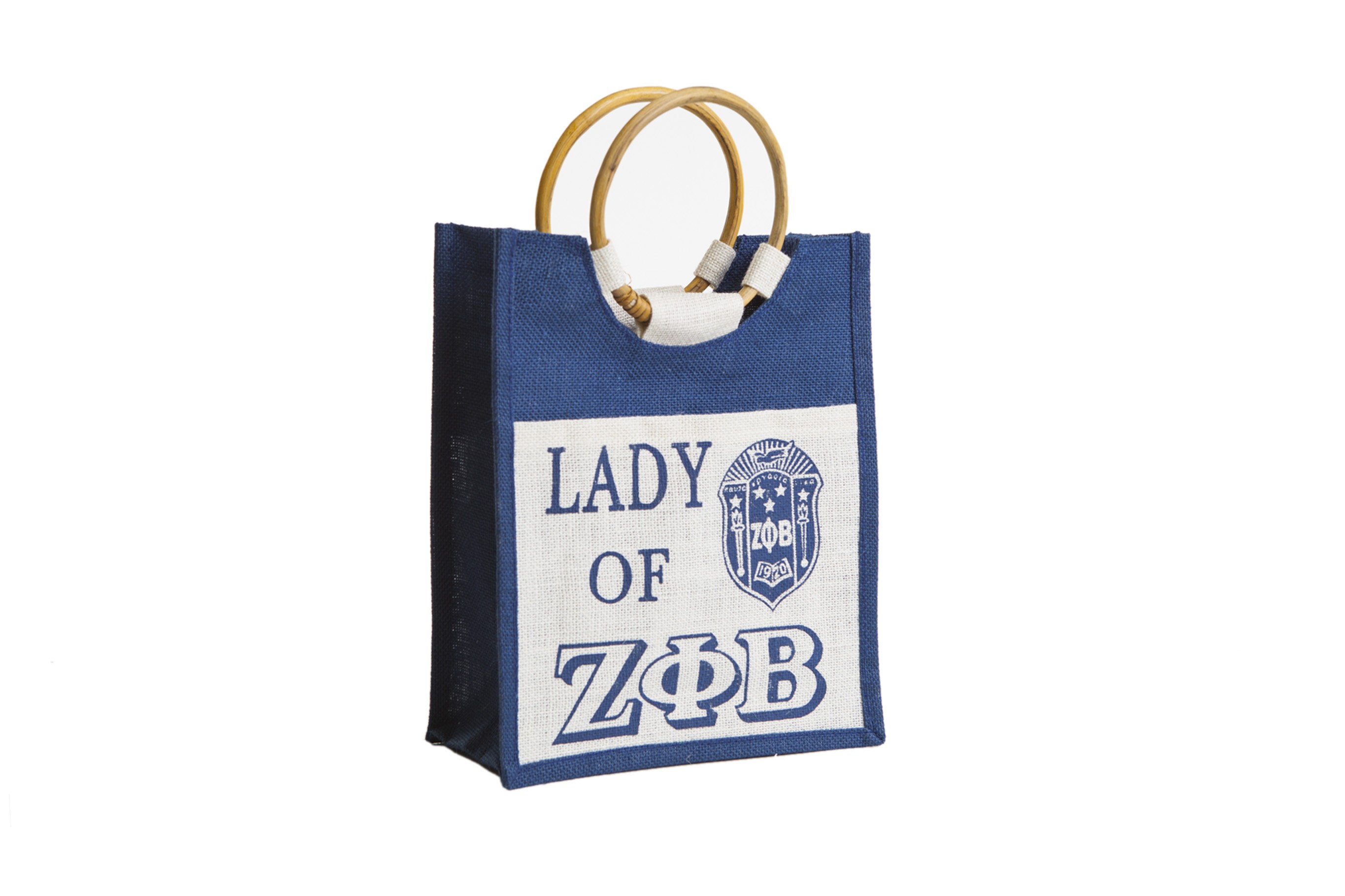 Zeta Phi Beta Bags Pocket Jute Shopping