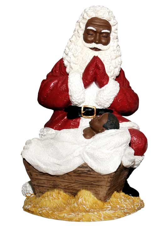 Santa worships Jesus