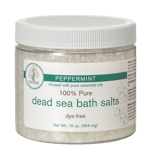 Dead Sea Salt : Peppermint - 4 oz.