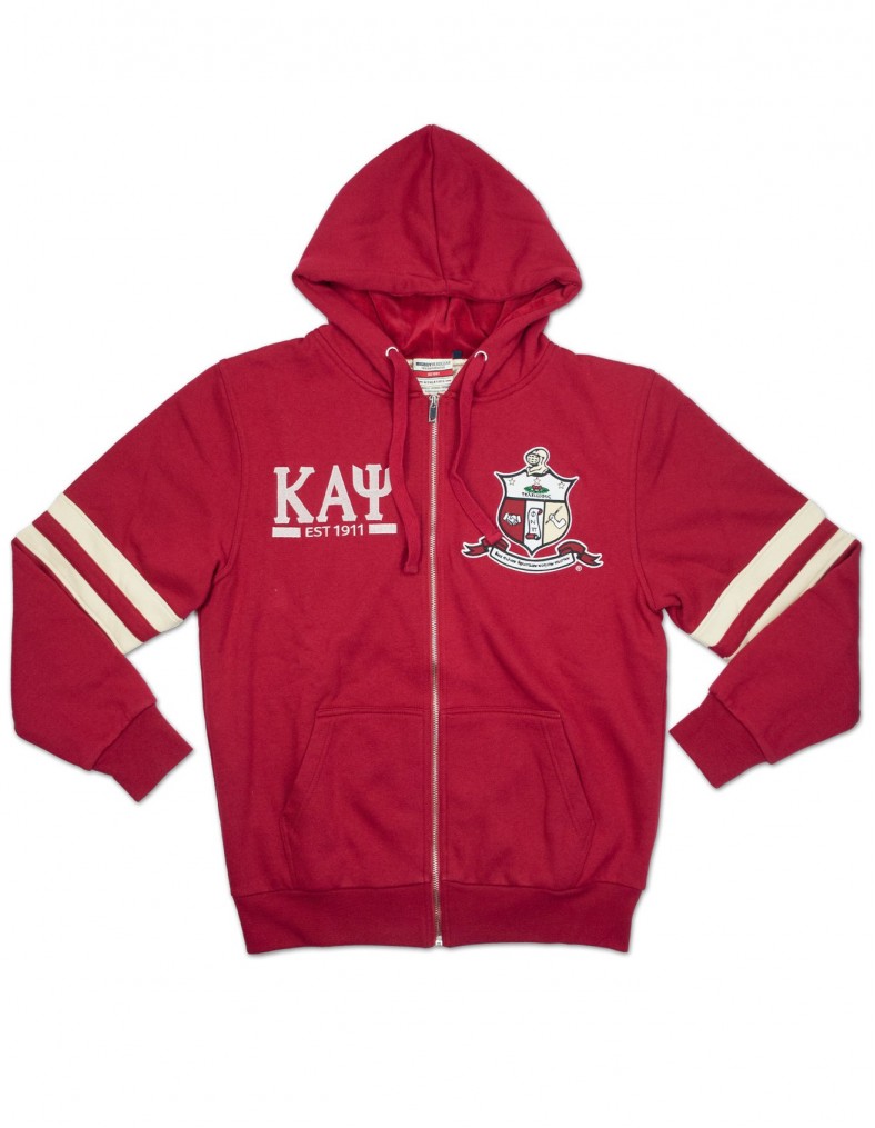 Kappa Alpha Psi apparel-zip up hoodie