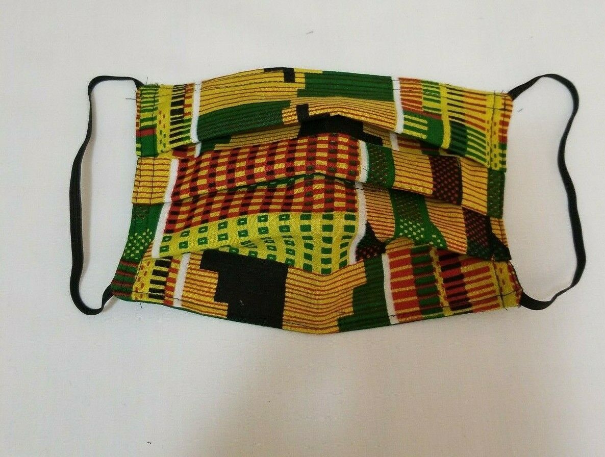 African Face Mask - kente Print